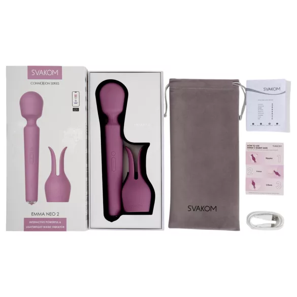 Svakom Emma Neo 2 - gudrais masieris vibrators (violets)