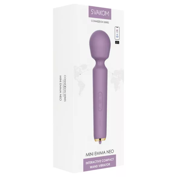 Svakom Mini Emma Neo - ar lietotni vadāms masāžas vibrators (violets)