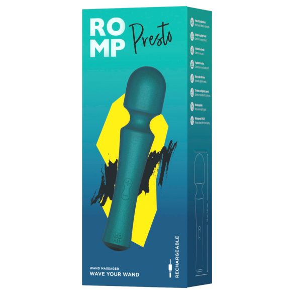 ROMP Presto - vibrējošais masāžas ierīce zaļā krāsā
