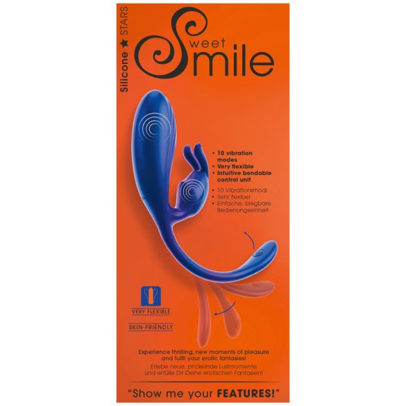 Smile - G-punkta un klitora stimulācijas vibrators (zils)