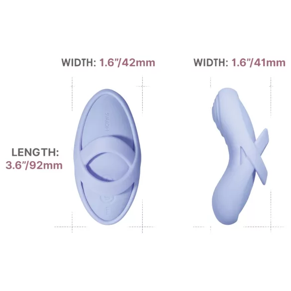 Svakom Echo 2 - pirksta vibrators ar viedajām funkcijām zils