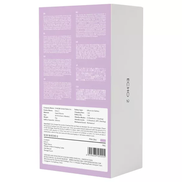 Svakom Echo 2 - pirkstu vibrators rozā