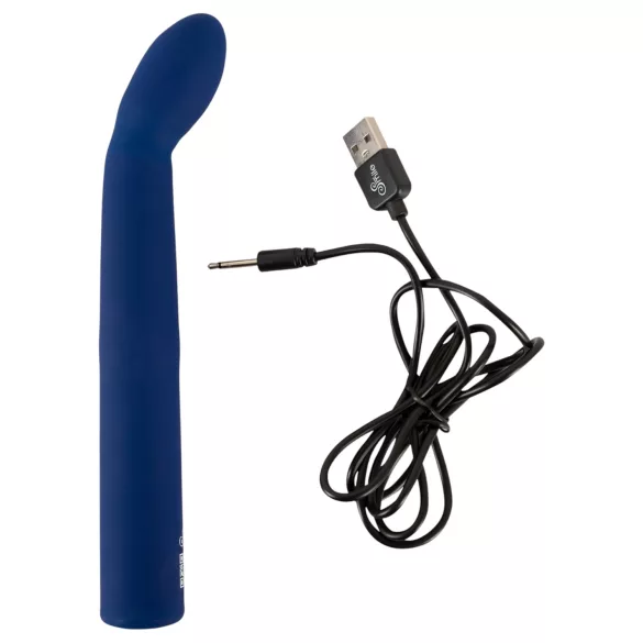 Smile - G-punkta vibrators izliekts zilā krāsā