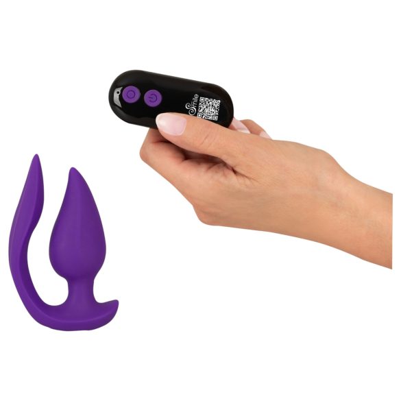 Smile - 2in1 anālais vibrators un klitora stimulators violets