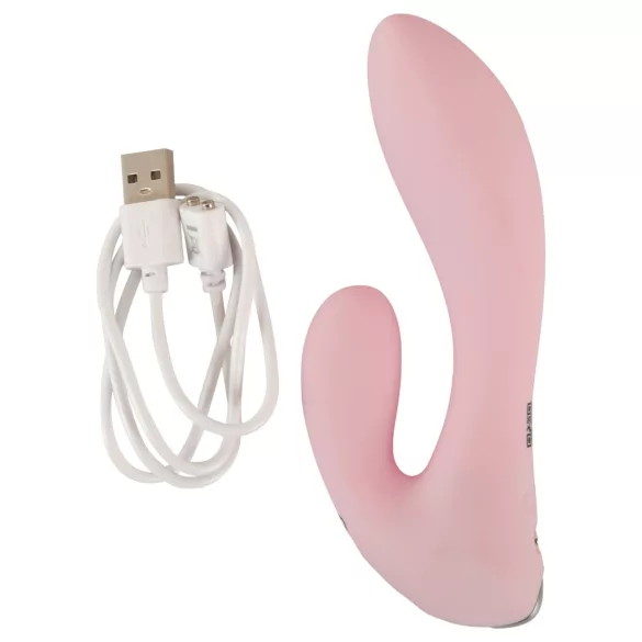 Beau Coeur Cerya - mini klitora vibrators ar rokturi gaiši rozā