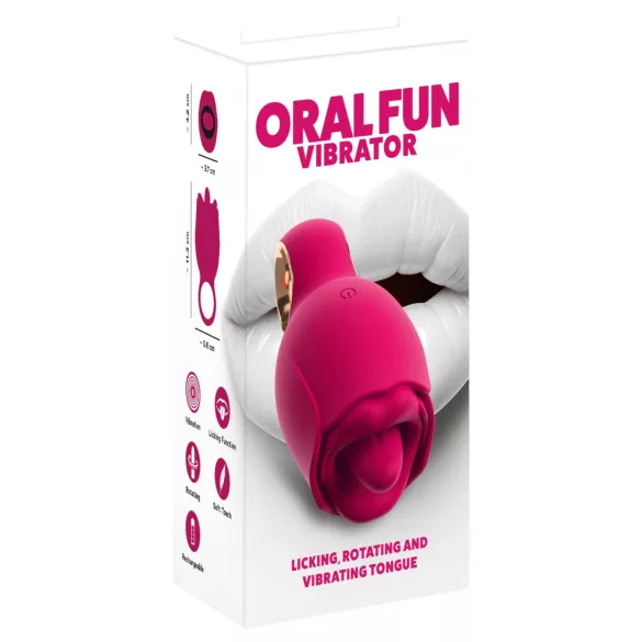 You2Toys Oral Fun - mēlītes klitora stimulators (rozā)