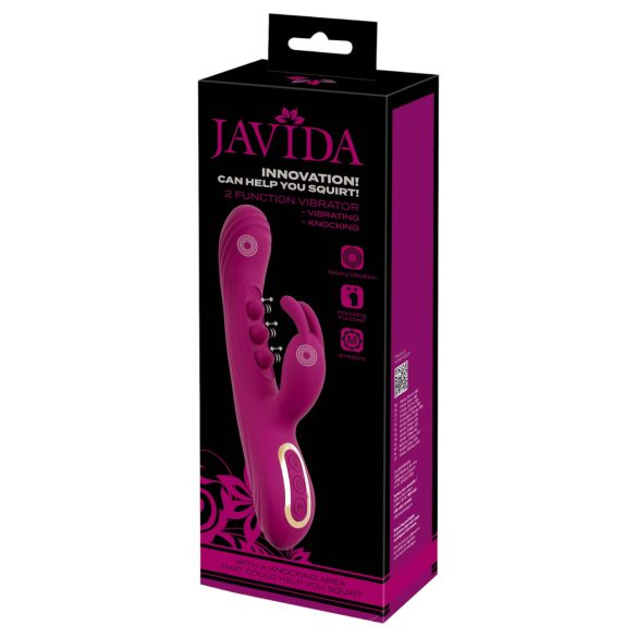 Javida - vibrators ar lodītēm un klitora stimulatoru violets