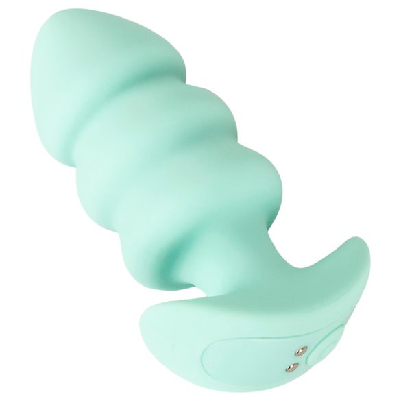 Cuties Mini - anālais vibrators ar lodītēm zaļš