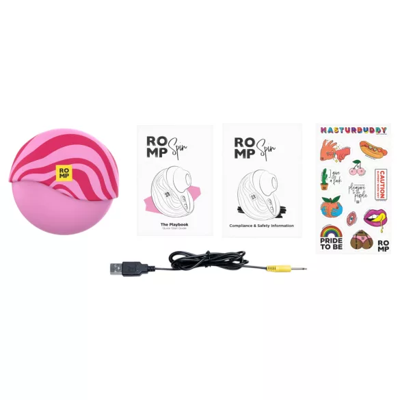 ROMP Spin - gaisa viļņu klitora stimulators (rozā)