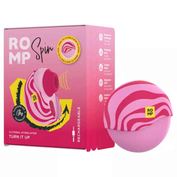 ROMP Spin - gaisa viļņu klitora stimulators (rozā)