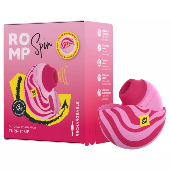 ROMP Spin - gaisa viļņu klitora stimulators (rozā)