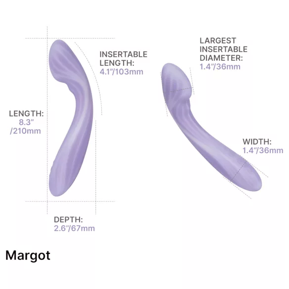 Svakom Margot - 2 motoru G-punkta vibrators (violets)