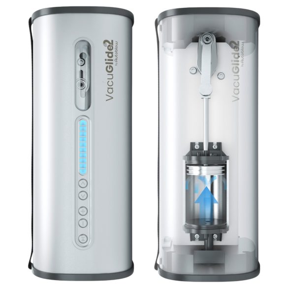 VacuGlide 2 - automātiska vīriešu masturbators sudraba krāsā