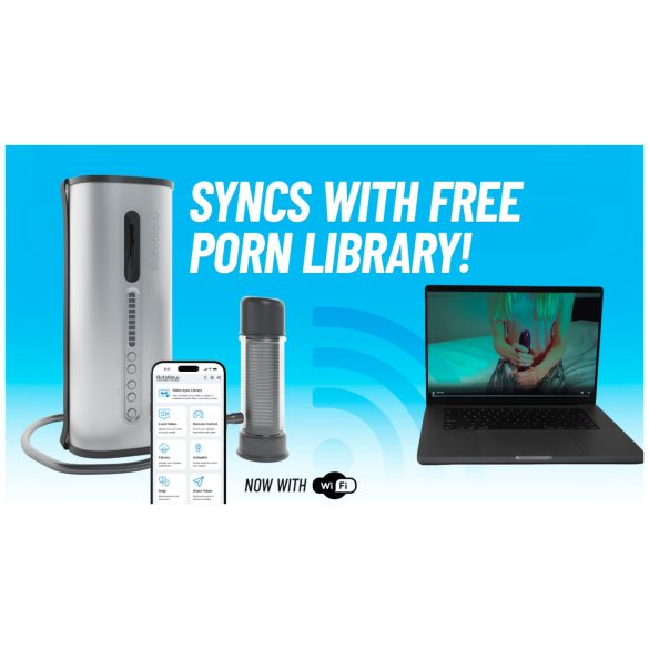 VacuGlide 2 - automātiska vīriešu masturbators sudraba krāsā