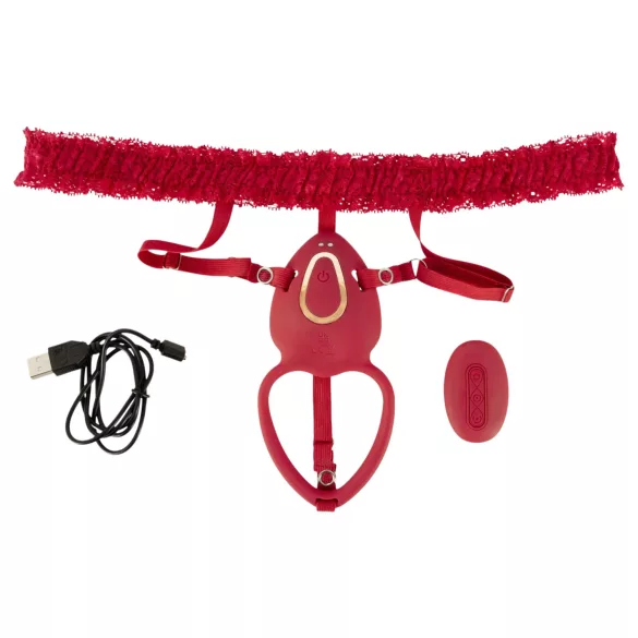 You2Toys - valkājams vibrējošs klitora stimulators (sarkans)