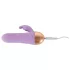 Cuties - uzlādējams, ūdensizturīgs mini vibrators ar klitora rokturi (violets)