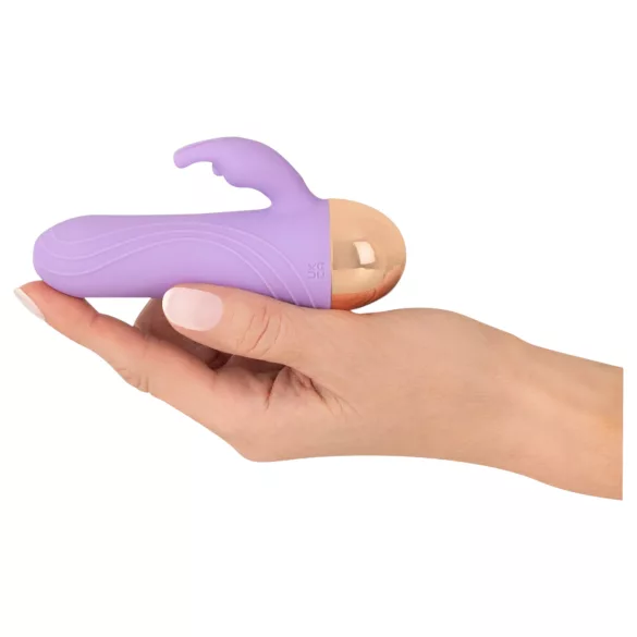 Cuties - uzlādējams, ūdensizturīgs mini vibrators ar klitora rokturi (violets)
