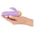Cuties - uzlādējams, ūdensizturīgs mini vibrators ar klitora rokturi (violets)