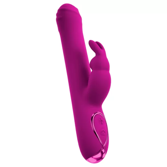 Sweet Smile - stūmējs, rotējošs klitora roktura vibrators (rozā)