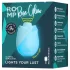 ROMP Rose Glow - gaisa viļņu klitora stimulators (zils)