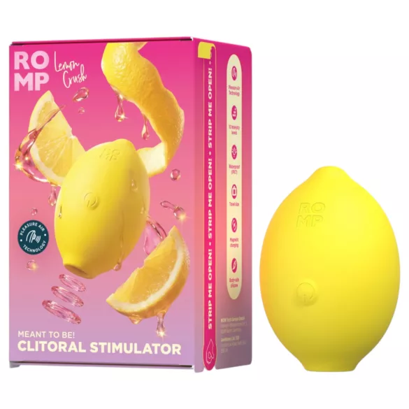 Romp Lemon Crush - gaisa viļņu klitora stimulators (dzeltens)