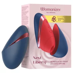   Womanizer Next Liberty - gaisa viļņu klitora stimulators (zils)