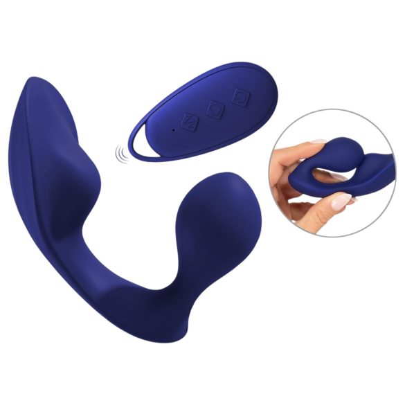 SMILE - tālvadības anālais un biksīšu vibrators (zils)