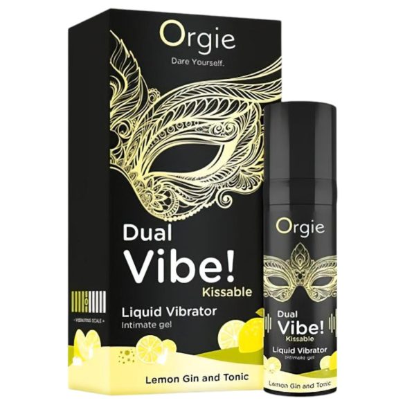 Orgie Dual Vibe - Unisex Šķidrais Vibrators - Gin Tonic (15ml)