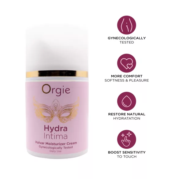 Orgie Hydra Intima - ikdienas lietošanai paredzēts vulvas mitrinošs krēms (50 ml)