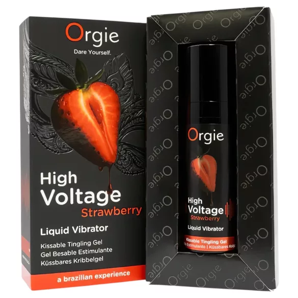 Orgie šķidrais vibrators ar zemeņu aromātu 15ml