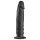 Baseks Slimline - anālais dildo ar piesūcekni (melns)