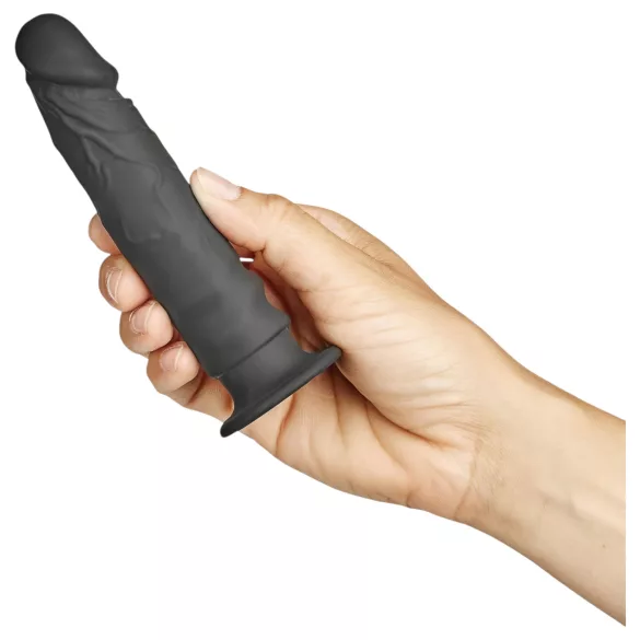 Baseks Slimline - anālais dildo ar piesūcekni (melns)