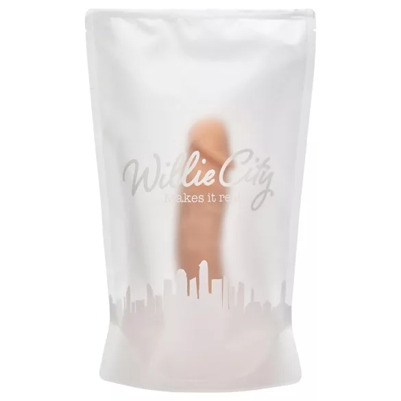 Willie City Luxe - reālistisks silikona dildo (ķermeņa krāsā) - 23 cm