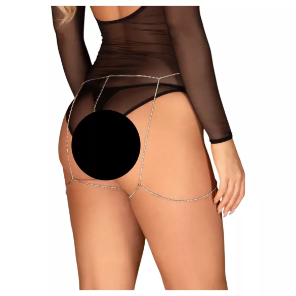 Obsessive Bijou 905 - sudraba ķermeņa rotas S-L