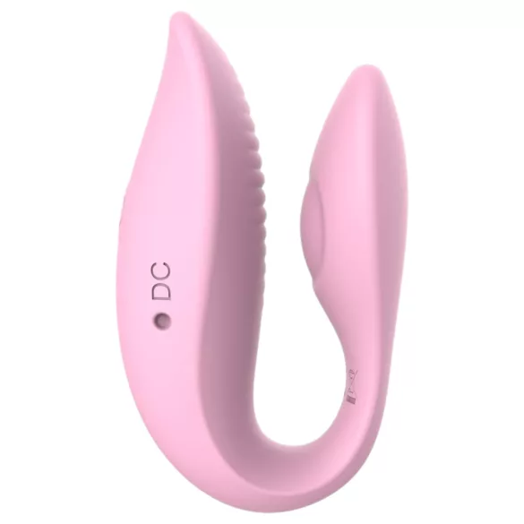 Sweet Play - lietotnes vadāms pāra vibrators (rozā)