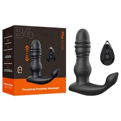   Men's Play - prostatas vibrators ar kustību funkciju melns
