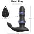 Men's Play - prostatas vibrators ar kustību funkciju melns
