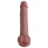 Natural Play - silikona dildo 24 cm (dabīgs)