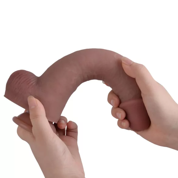 Natural Play - silikona dildo 24 cm (dabīgs)