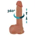 Natural Play - bīdāms-rotējošs vibrators (dabisks)