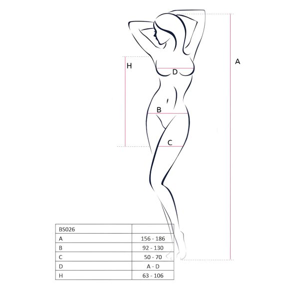 Passion BS026 - sieviešu minikleita ar lencītēm melna S-L
