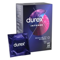 Durex Intense - prezervatīvi, riboti un punktēti, 16 gab.