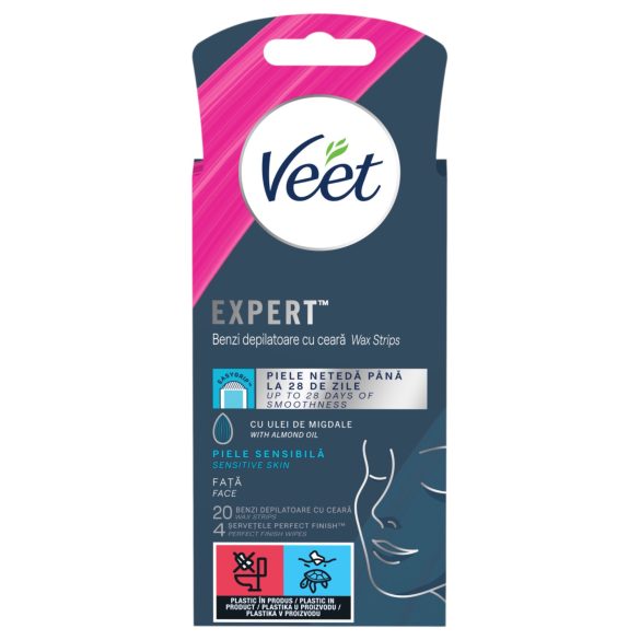 Veet Expert - vaksācijas sloksnes jutīgai ādai 20 gab