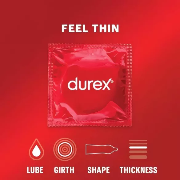Durex Feel Thin - prezervatīvi plāni naturāla sajūta 2x12 gab