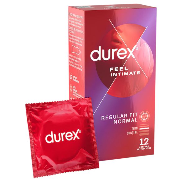 Durex Feel Intimate - prezervatīvi, īpaši plāni, 2x12 gab