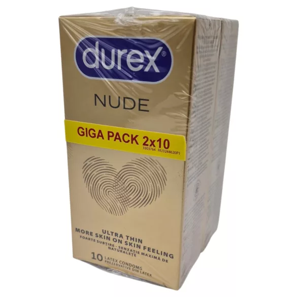 Durex Nude - īpaši plāns prezervatīvs (2×10 gab.)