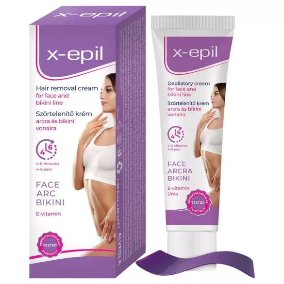 X-Epil - depilācijas krēms sejai un bikini zonai 40ml
