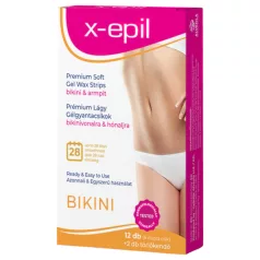 X-Epil - vaksācijas sloksnes bikini un padušu zonai 12 gab