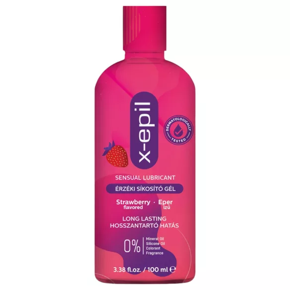 X-Epil - lubrikants ar zemeņu garšu, 100 ml