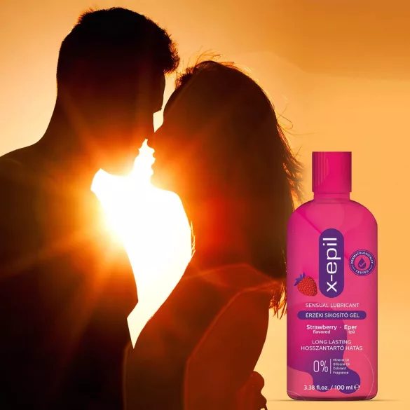 X-Epil - lubrikants ar zemeņu garšu, 100 ml
